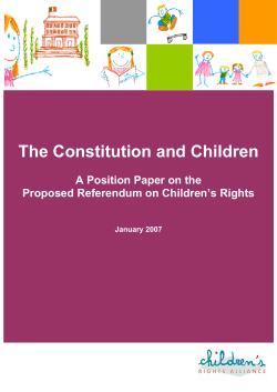 The Constitution and Children