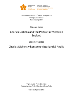 Charles Dickens and the Portrait of Victorian England