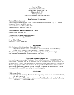 Lee L. Brice Professional Experience Education Research Agenda