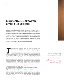 blockchain - between myth and legend