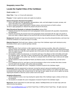 Locate the Capital Cities of the Caribbean