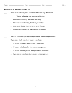 Geometry EOC Practice Test 2012
