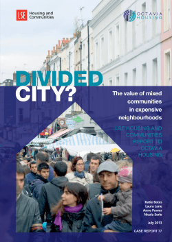Divided City? The value of mixed communities in - STICERD