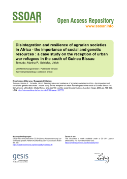 Disintegration and resilience of agrarian societies in Africa
