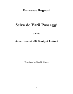 Rognoni, F. Selva de Varil Passaggi