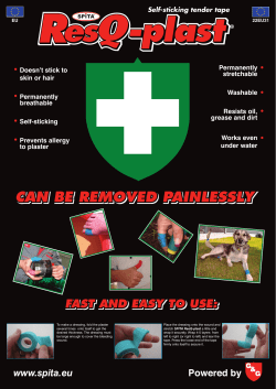 SPITA ResQ-plast folder EU 22EU31.indd - SPITA ResQ-tape