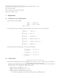1 Integration
