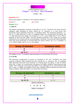 Group 14 element Oxidation state