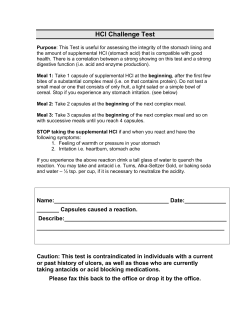 HCl Challenge Test