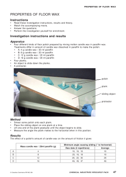 properties of floor wax