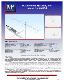 M2 Antenna Systems, Inc. Model No: 6M8GJ