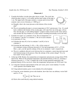Amath-Atm. Sci. 505/Ocean 511 Due Thursday