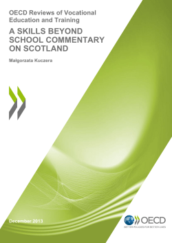 a skills beyond school commentary on scotland