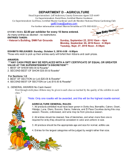 department d - agriculture - Southern New Mexico State Fair