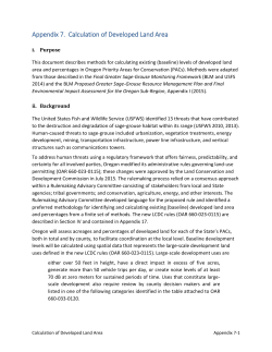 Appendix 7. Calculation of Developed Land Area