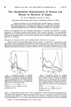 The Simultaneous Determination of Pentose and Hexose in Mixtures