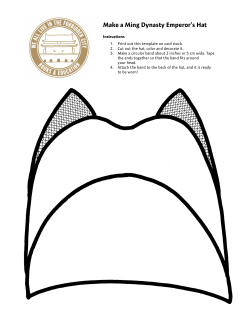 Make a Ming Dynasty Emperor`s Hat