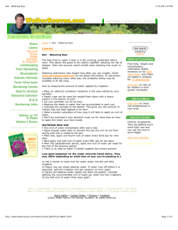 Sod - Watering New - Environmental Turf