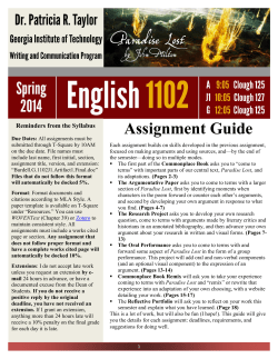 Assignment Guide - School of Literature, Media, and Communication