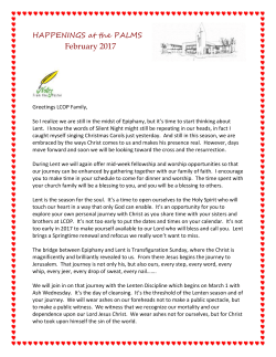 February 2017 - Lutheran Church of the Palms