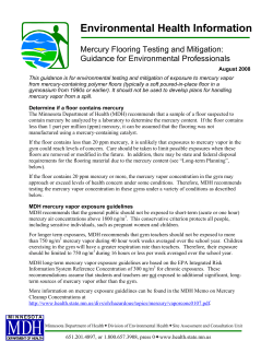 Mercury Flooring Testing and Mitigation