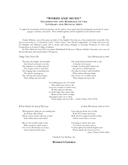 Words and Music - Dordt College Homepages