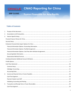 CNAO Reporting for China