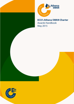ECU`s Athena SWAN Charter Awards Handbook May 2015