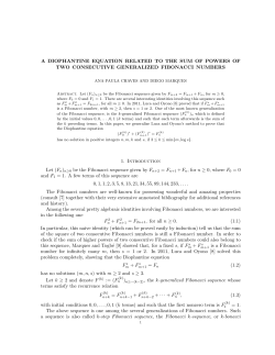 A DIOPHANTINE EQUATION RELATED TO THE SUM OF POWERS