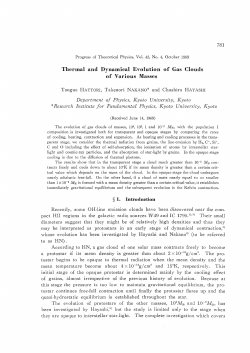 Thermal and Dynamical Evolution of Gas Clouds of Various Masses
