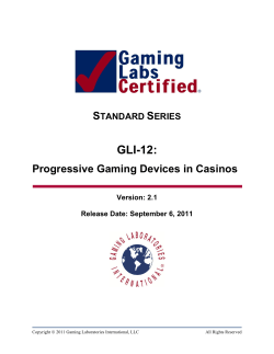 GAMING LABS CERTIFIED   - Gaming Laboratories International