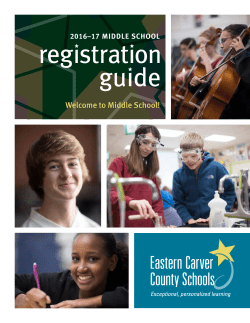 Middle School Registration Guide 16-17