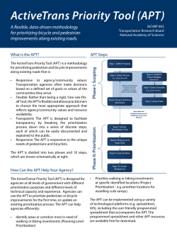 ActiveTrans Priority Tool (APT)