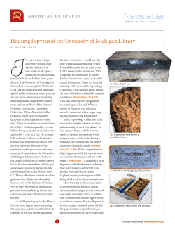 Newsletter - Archival Products