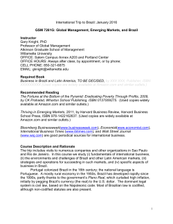 International Trip to Brazil