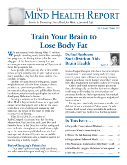 Train Your Brain to Lose Body Fat
