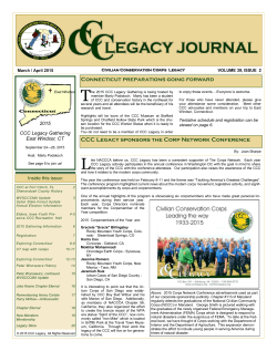 Connecticut preparations going forward CCC Legacy sponsors the