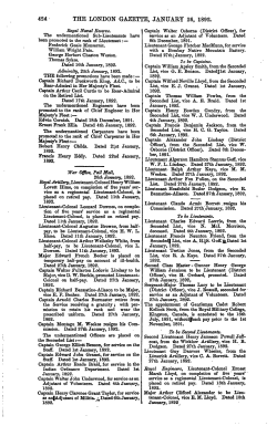 THE LONDON GAZETTE, JANUARY 26, 1892.