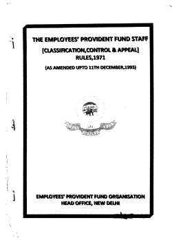 ,THE EMPLOYE~ PROVIDENT FUND STAFF (ClASSIRCATION