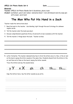 The Man Who Put His Hand in a Sack - Speld-sa
