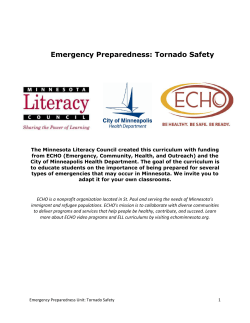 Emergency Preparedness: Tornado Safety