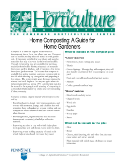 Home Composting Guide - Penn State`s Sustainability Institute