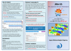 JRA-55 - JRA project