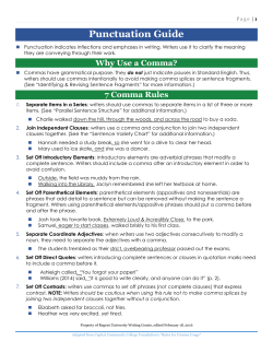 Punctuation Guide - Regent University