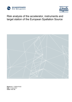 Risk analysis of the accelerator, instruments and target station of the