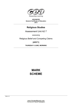 MARK SCHEME