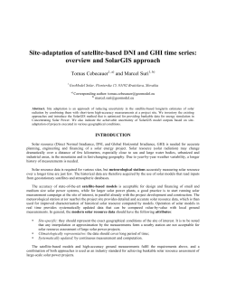 Site-adaptation of satellite-based DNI and GHI time series
