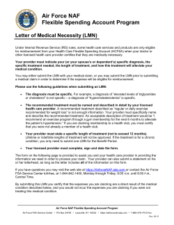 Letter of Medical Necessity