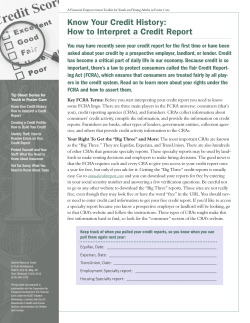 Know Your Credit History: How to Interpret a Credit Report