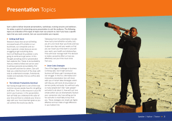 Sam Harrop`s Speaking Topics